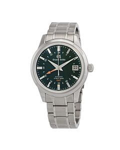 Unisex Elegance Stainless Steel Green Dial Watch