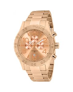 Men's Specialty Chronograph Stainless Steel Rose Dial Watch