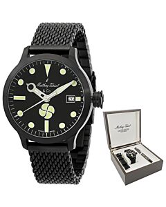 Men's Elica Stainless Steel Black Dial Watch