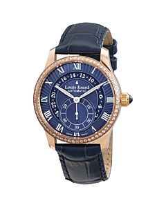 Men's Emotion Leather Blue Dial Watch