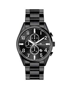 Men's Escapade Chronograph Stainless Steel Black Dial Watch