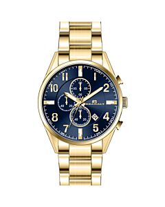Men's Escapade Chronograph Stainless Steel Blue Dial Watch