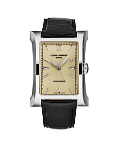 Men's Esplndos 1882 Leather Champagne Dial Watch