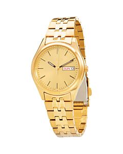 Mens-Essentials-Stainless-Steel-Gold-Dial-Watch