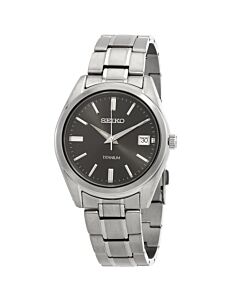 Men's Essentials Titanium Black Dial Watch