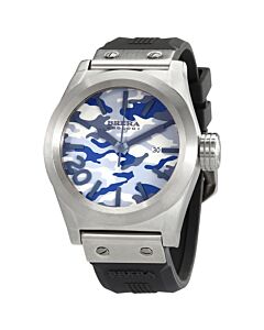 Men's Eterno Solotempo Rubber Blue Camouflage Dial Watch