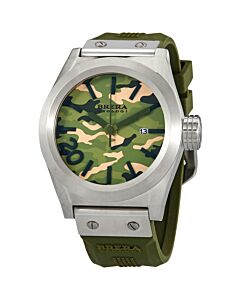 Men's Eterno Solotempo Rubber Green Camouflage Dial Watch