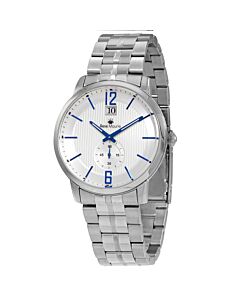 Mens-Executive-Stainless-Steel-Two-tone-Dial