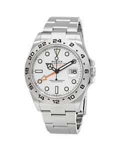 Men's Explorer II Stainless Steel White Dial Watch