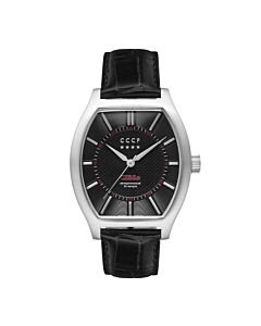 Men's Fadeyev Genuine Leather Black Dial Watch