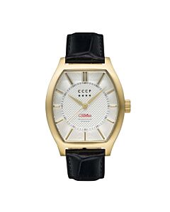 Men's Fadeyev Genuine Leather White Dial Watch