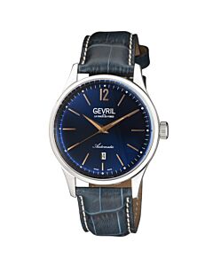 Men's Fashion (Calfskin) Leather Blue Dial Watch