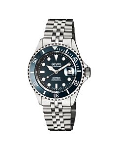 Men's Fashion Stainless Steel Blue Dial Watch