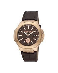 Men's Fashion Watch Leather Brown Dial Watch