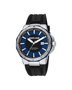 Men's Fashion Watch Silicone Blue Dial Watch