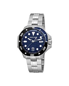 Men's Fashion Watch Stainless Steel Blue Dial Watch