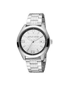 Men's Fashion Watch Stainless Steel Silver-tone Dial Watch