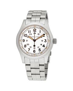 Men's Field Stainless Steel White Dial Watch