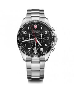 Men's Fieldforce Chronograph Stainless Steel Black Dial Watch