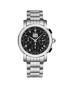 Men's Firshire Chronograph Stainless Steel Black Dial Watch