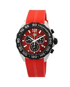 Men's Formula 1 Chronograph Rubber Red Dial Watch
