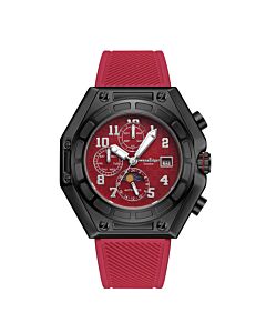 Men's Fortress Silicone Red Dial Watch