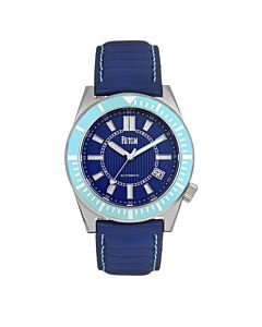 Men's Francis Leather Blue Dial Watch