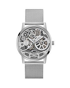 Men's Gadget Stainless Steel Silver-tone Dial Watch