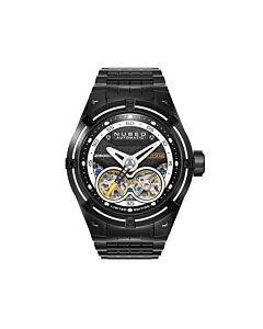 Men's Galileo Stainless Steel Black Dial Watch