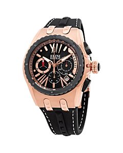 Mens-Genesis-Chronograph-Silicone-Black-and-Rose-Dial