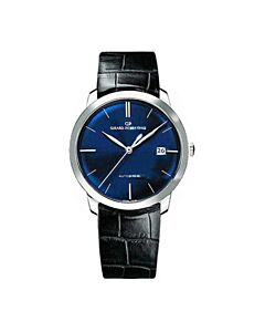 Men's Girard Perregaux 1966 Leather Blue Dial Watch