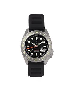 Mens-Global-Dive-Rubber-Black-Dial-Watch