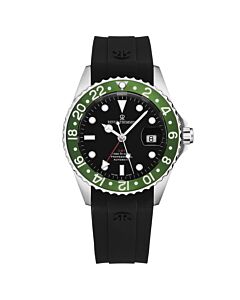 Men's GMT Diver Rubber Black Dial Watch