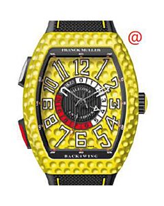 Men's Golf Leather Yellow Dial Watch