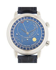 Men's Grand Complications Alligator Leather Blue Sky Chart Dial