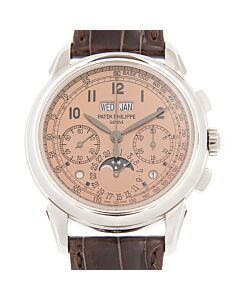 Unisex GRAND COMPLICATIONS Chronograph Alligator Leather Brown Dial
