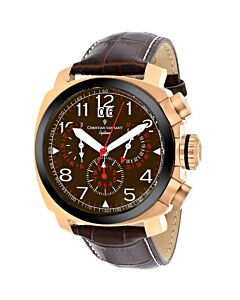 Men's Grand Python Chronograph Leather Brown Dial Watch