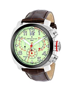 Men's Grand Python Chronograph Leather Green Dial Watch