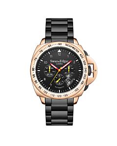 Men's Grand Speed Stainless Steel Black Dial Watch