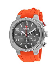 Men's Guardian Chronograph Silicone Grey Dial Watch
