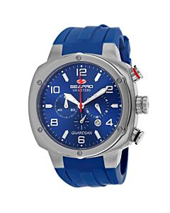 Men's Guardian Silicone Blue Dial Watch
