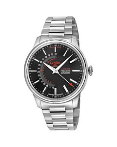 Men's Guggenheim Stainless Steel Black Dial Watch