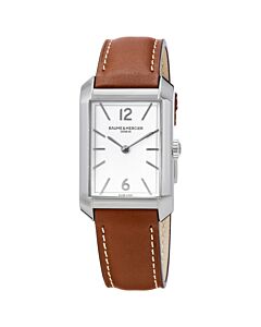 Men's Hampton (Calfskin) Leather Silver Dial Watch
