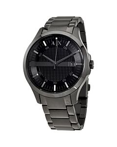 Men's Hampton Stainless Steel Black Dial Watch