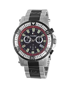 Men's Hawk Chrono Chronograph Stainless Steel Black Dial Watch