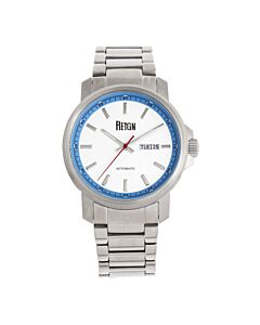 Men's Helios Stainless Steel White Dial Watch