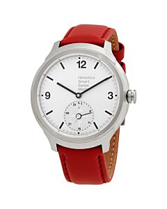 Men's Helvetica No1 Bold Leather Silver Dial Watch