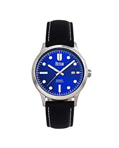 Men's Henry Leather Blue Dial Watch