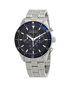 Men's Heritage Chronograph Stainless Steel Blue Dial Watch