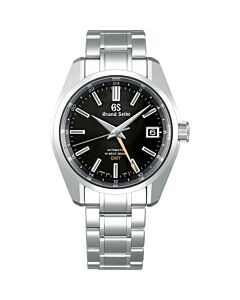Men's Heritage Collection Stainless Steel Black Dial Watch